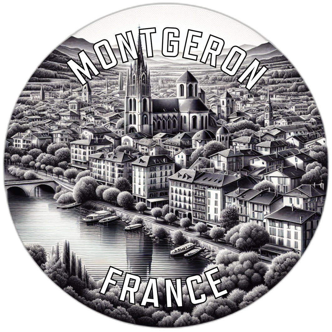 Montgeron France Souvenir Vinyl Decal Sticker 2-Inch