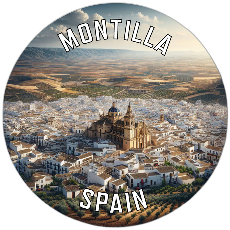 Montilla Spain Souvenir Die Cut Flat Magnet 6-Inch