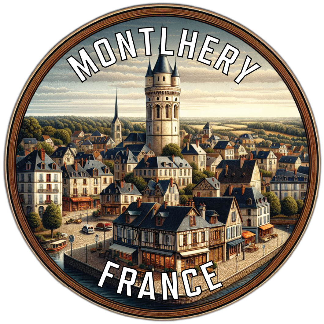 Montlhery France Souvenir Die Cut Flat Magnet 6-Inch