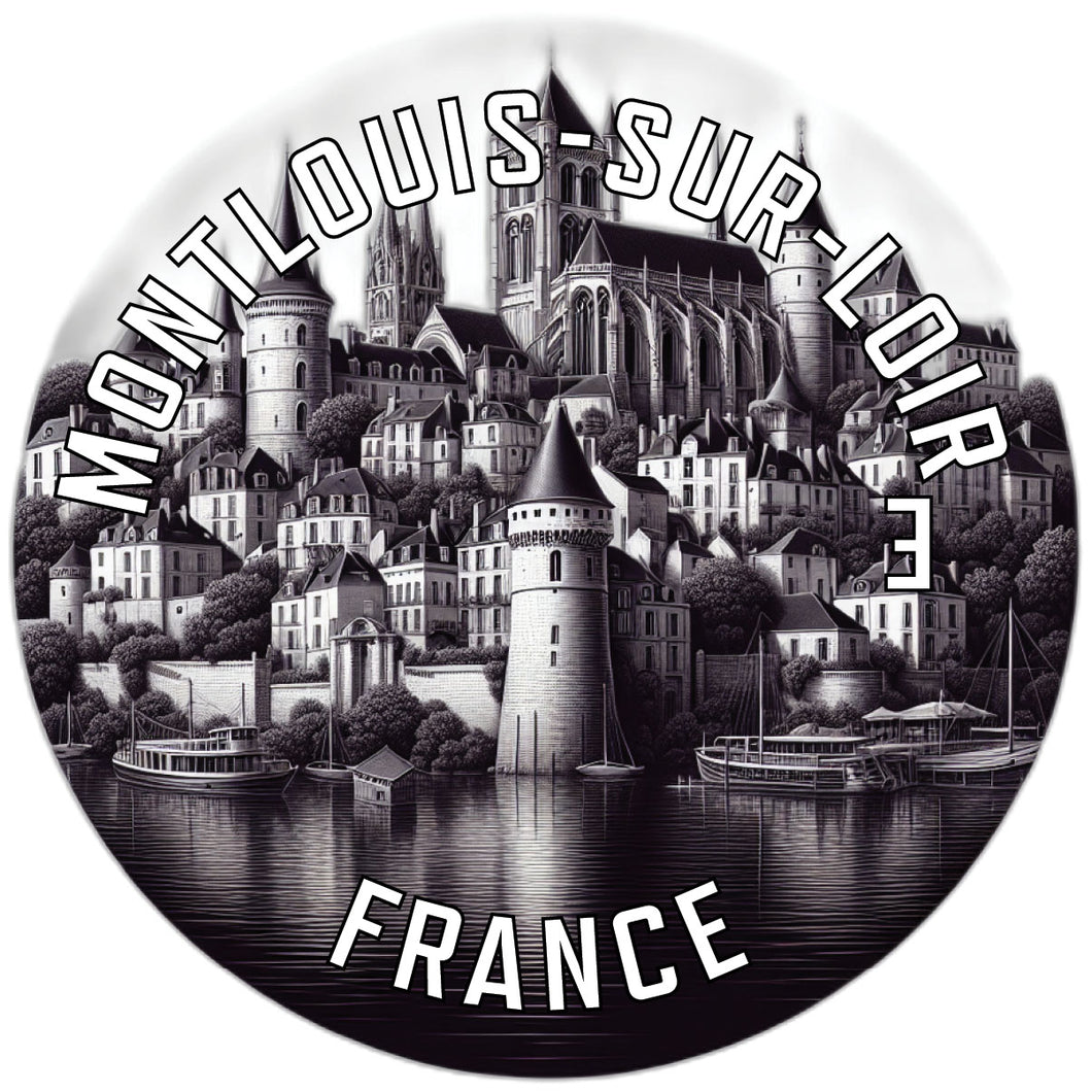 Montlouis sur Loire France Souvenir Die Cut Flat Magnet 2-Inch
