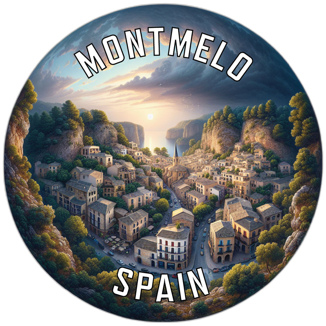 Montmelo Spain Souvenir Die Cut Flat Magnet 2-Inch