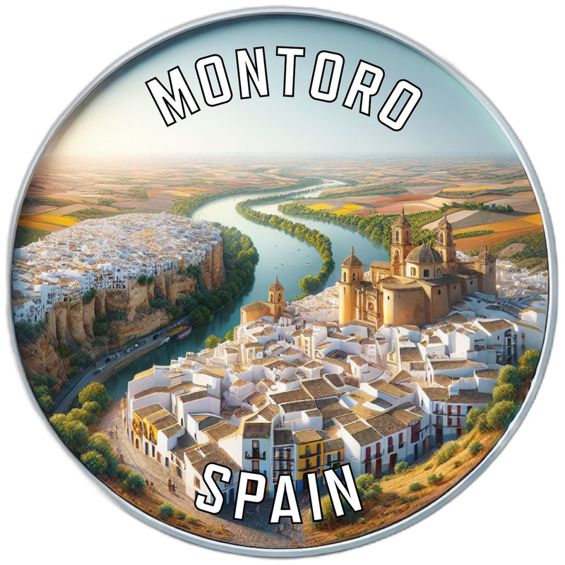 Montoro Spain Souvenir Die Cut Flat Magnet 6-Inch