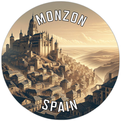 Monzon Spain Souvenir Die Cut Flat Magnet 2-Inch