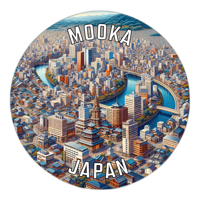 Mooka Japan Souvenir Vinyl Decal Sticker 6-Inch
