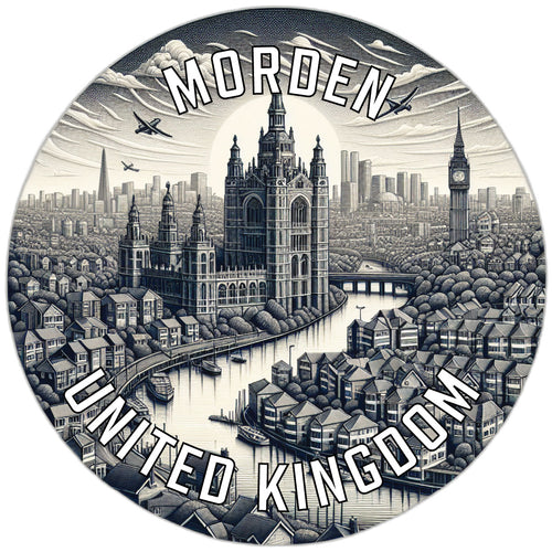 Morden United Kingdom Souvenir Vinyl Decal Sticker 2-Inch
