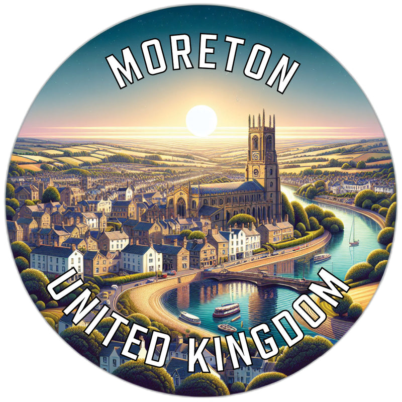 Moreton United Kingdom Souvenir Die Cut Flat Magnet 2-Inch