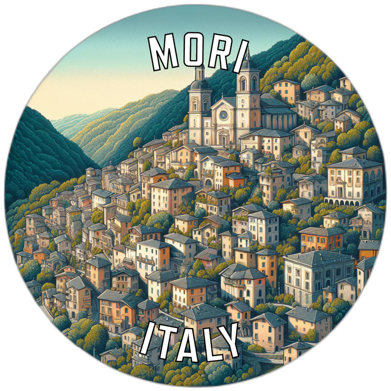 Mori Italy Souvenir Die Cut Flat Magnet 6-Inch