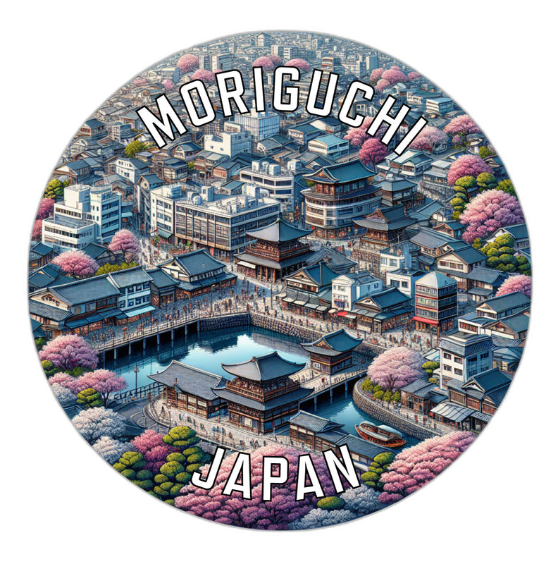 Moriguchi Japan Souvenir Vinyl Decal Sticker 2-Inch
