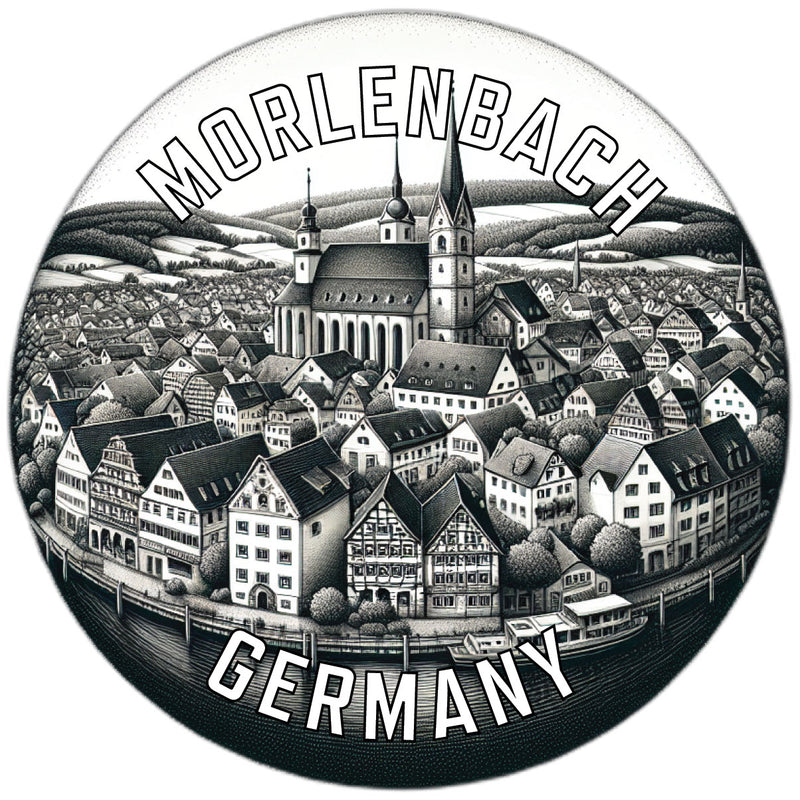 Morlenbach Germany Souvenir Die Cut Flat Magnet 4-Inch