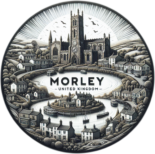Morley United Kingdom Souvenir Vinyl Decal Sticker 2-Inch