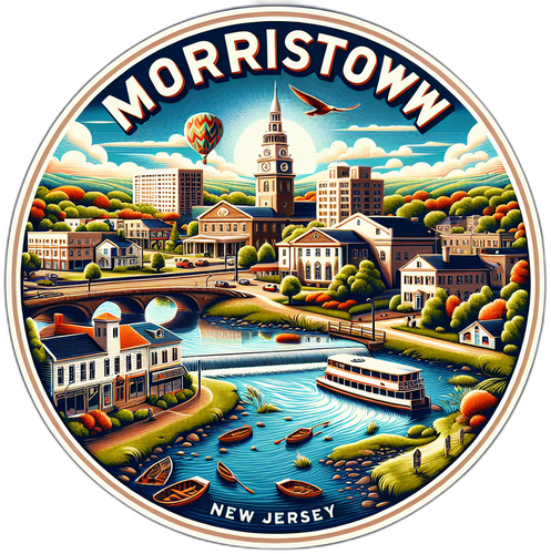Morristown New Jersey Souvenir Vinyl Decal Sticker 6-Inch