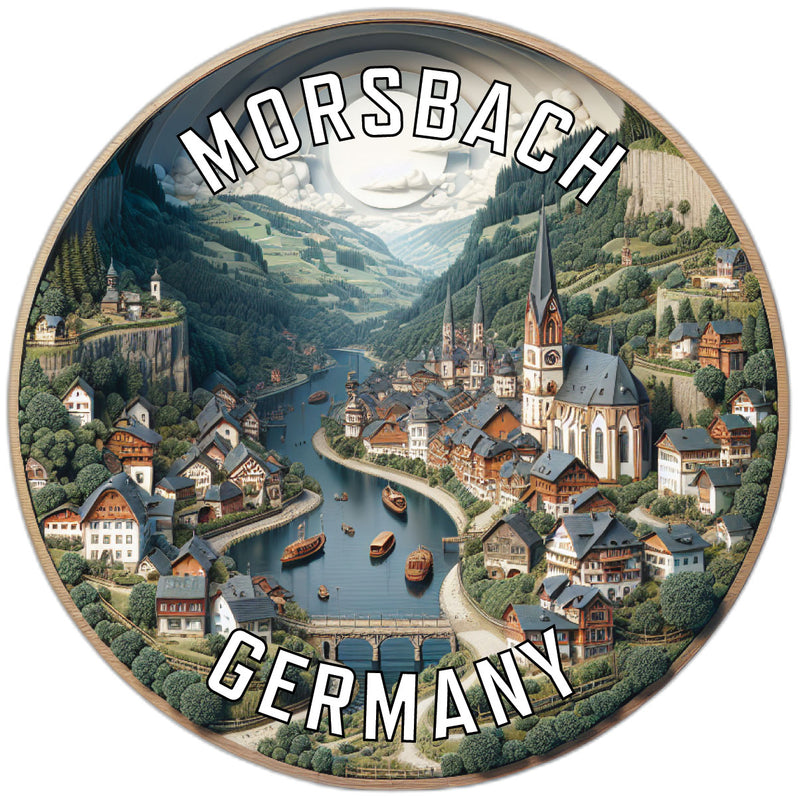 Morsbach Germany Souvenir Die Cut Flat Magnet 2-Inch