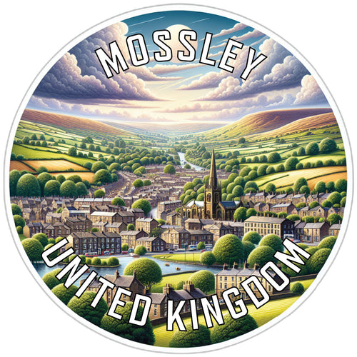 Mossley United Kingdom Souvenir Vinyl Decal Sticker 2-Inch