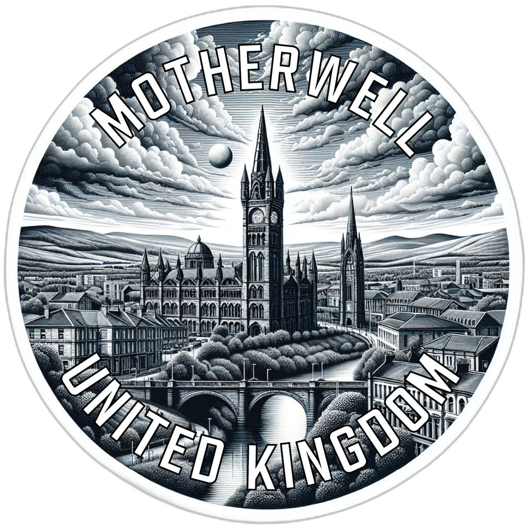 Motherwell United Kingdom Souvenir Die Cut Flat Magnet 6-Inch