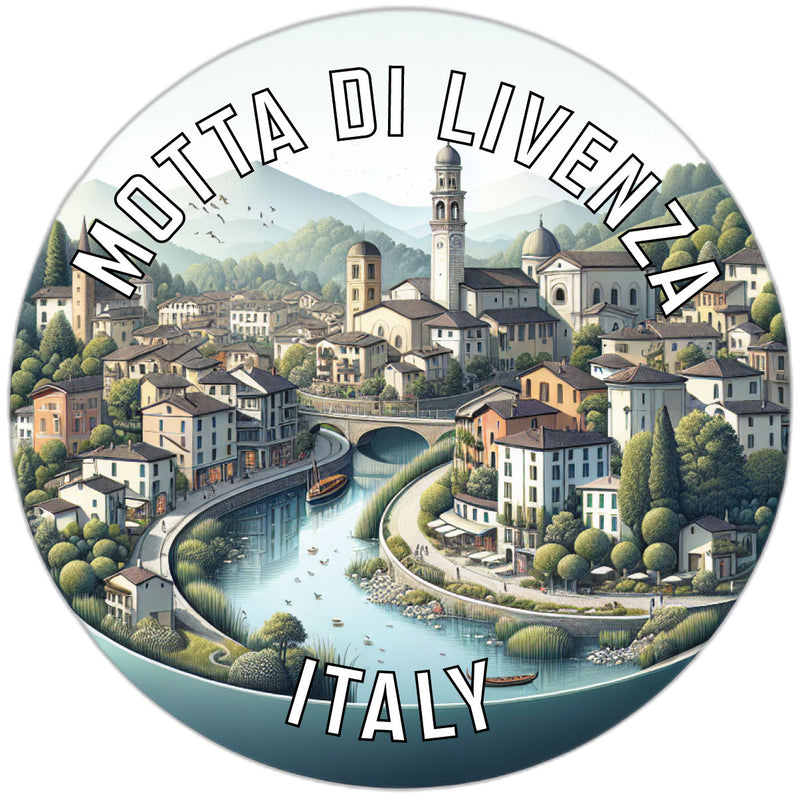 Motta di Livenza Italy Souvenir Die Cut Flat Magnet 2-Inch