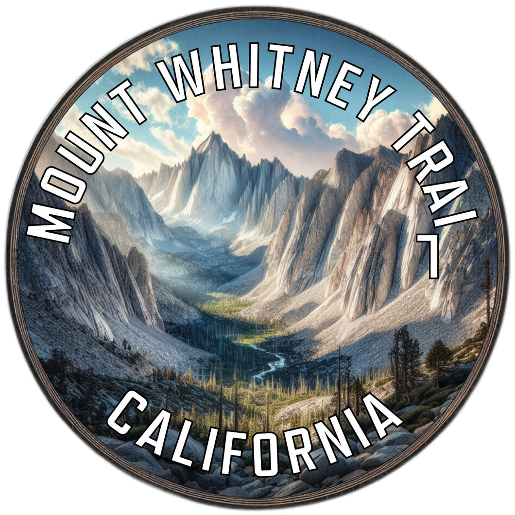 Mount Whitney Trail Souvenir Die Cut Flat Magnet 6-Inch