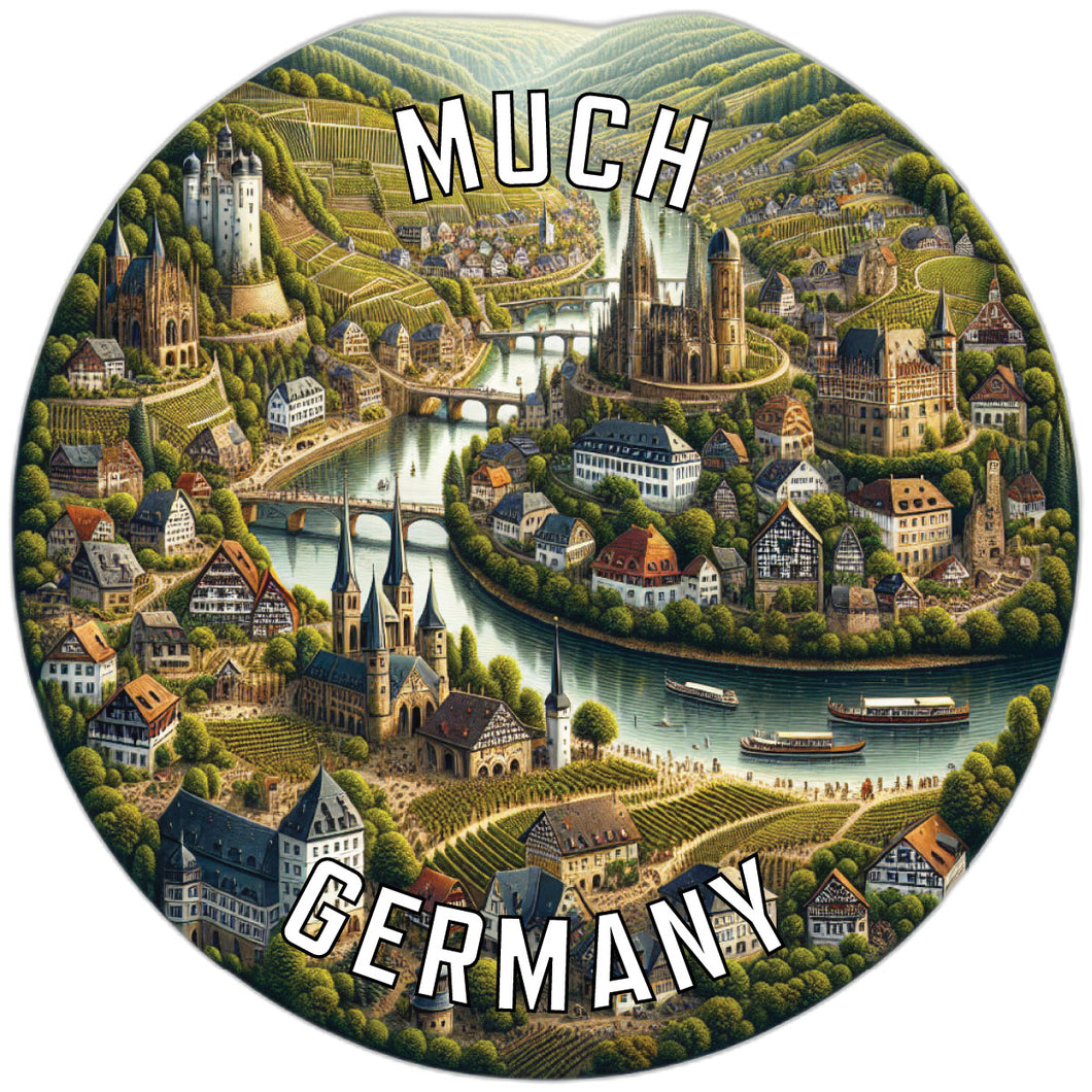 Much Germany Souvenir Vinyl Decal Sticker 2-Inch