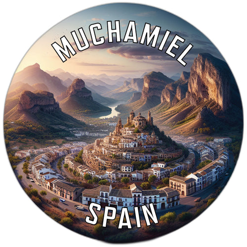 Muchamiel Spain Souvenir Die Cut Flat Magnet 2-Inch