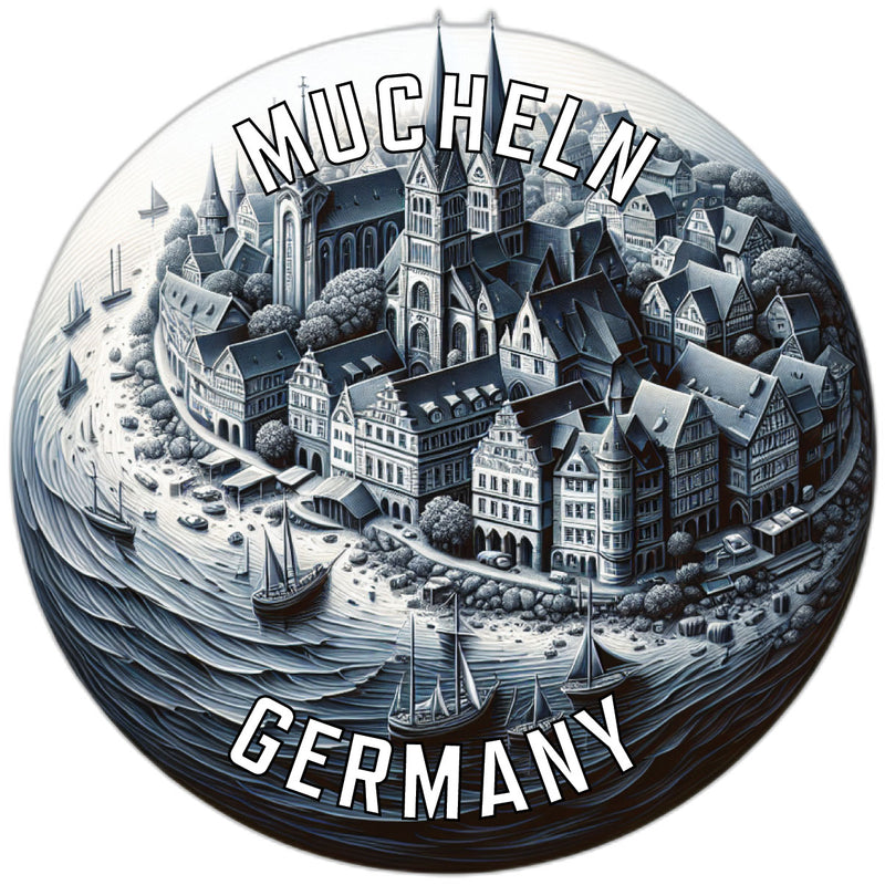 Mucheln Germany Souvenir Vinyl Decal Sticker 6-Inch