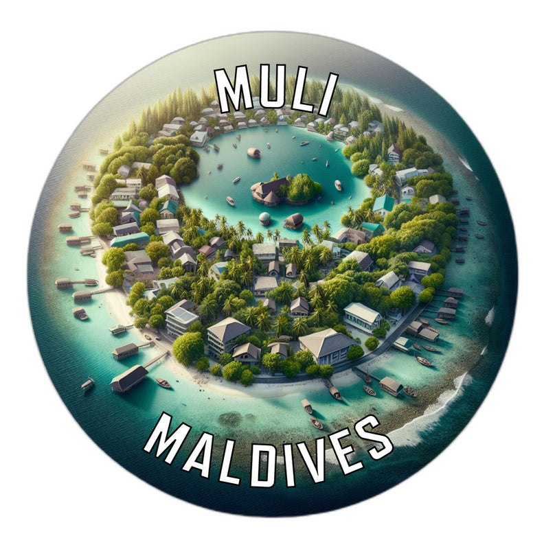 Muli Maldives Souvenir Vinyl Decal Sticker 2-Inch