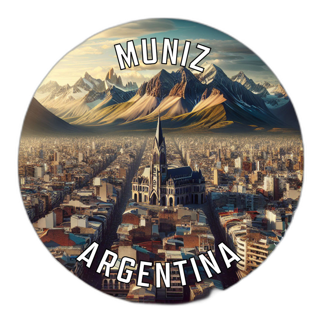Muniz Argentina Souvenir Die Cut Flat Magnet 2-Inch