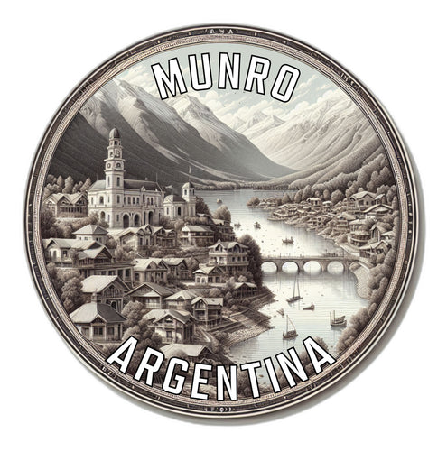 Munro Argentina Souvenir Die Cut Flat Magnet 2-Inch