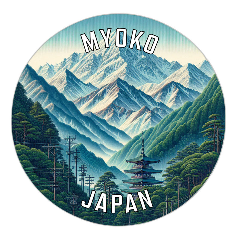 Myoko Japan Souvenir Vinyl Decal Sticker 6-Inch
