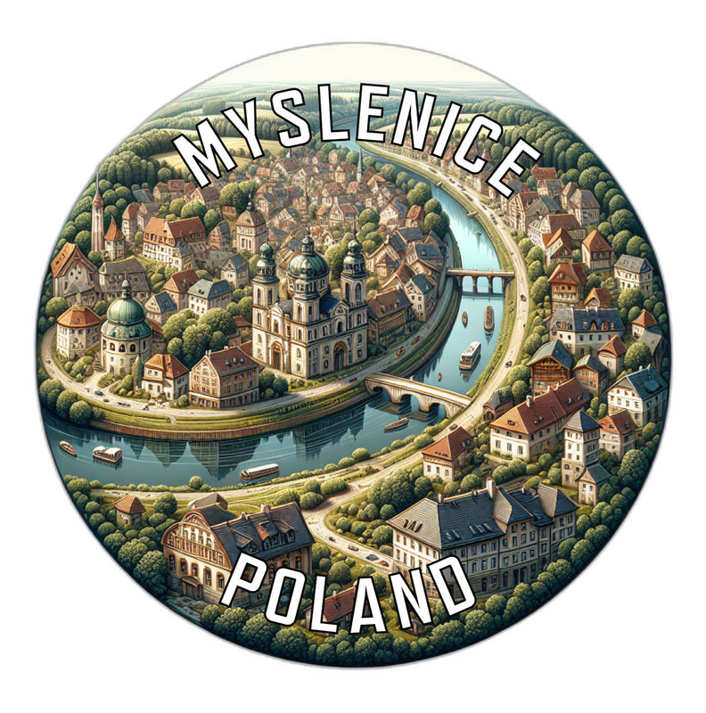 Myslenice Poland Souvenir Vinyl Decal Sticker 2-Inch