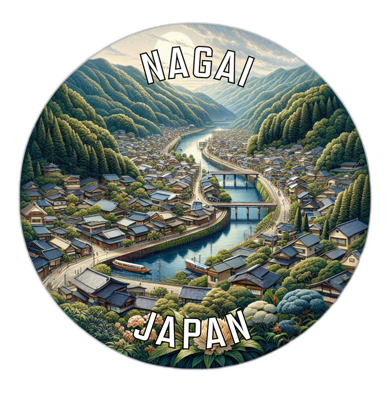 Nagai Japan Souvenir Vinyl Decal Sticker 3-Inch