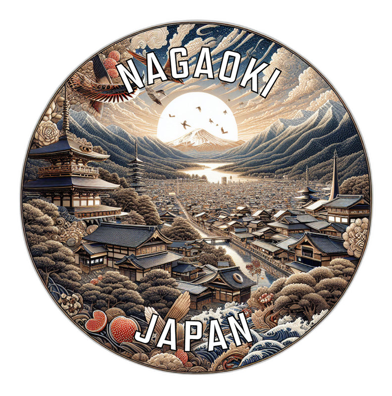 Nagaoki Japan Souvenir Vinyl Decal Sticker 4-Inch