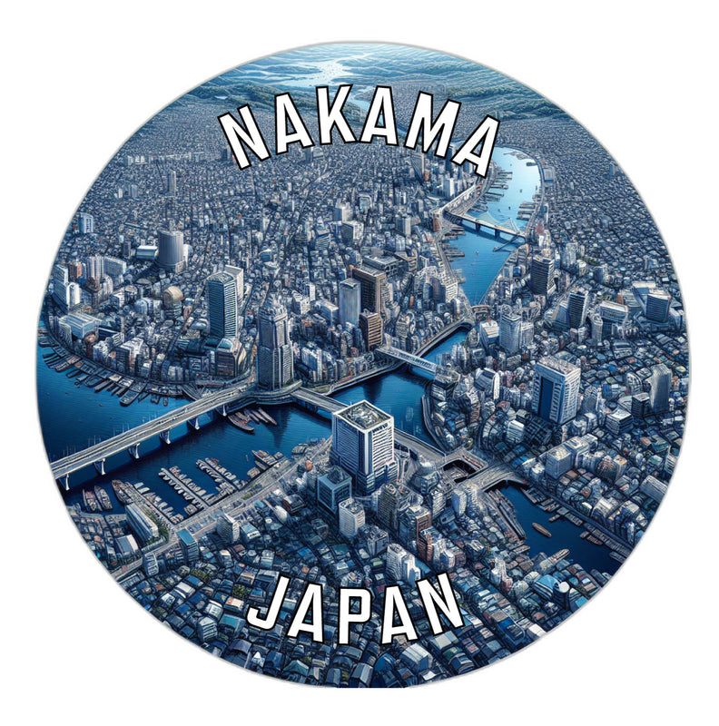 Nakama Japan Souvenir Die Cut Flat Magnet 2-Inch