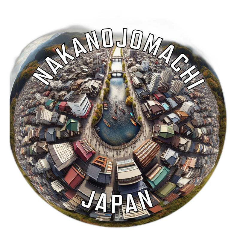 Nakanojomachi Japan Souvenir Die Cut Flat Magnet 4-Inch