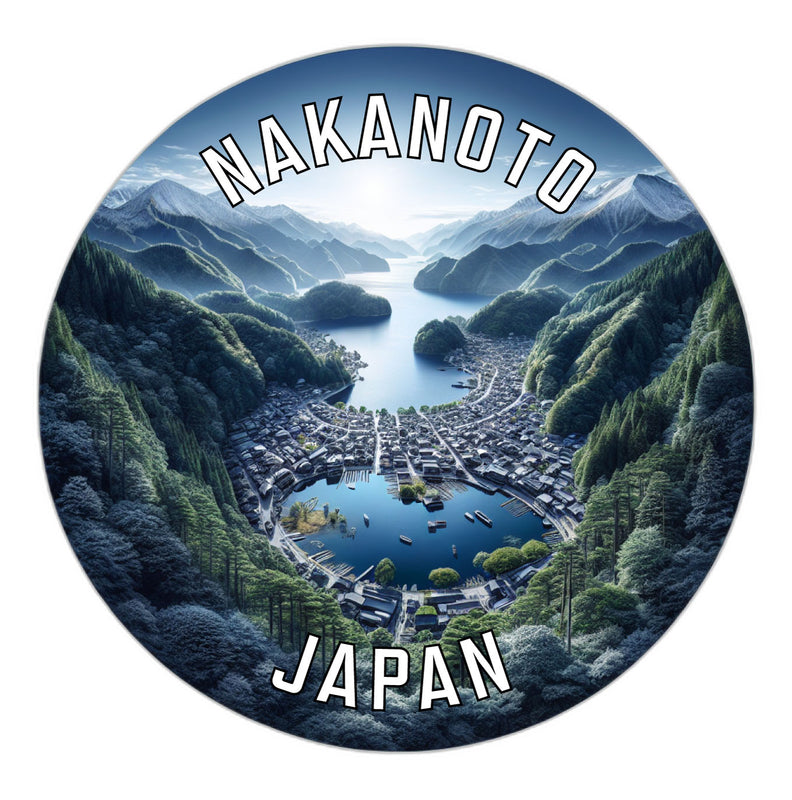 Nakanoto Japan Souvenir Die Cut Flat Magnet 2-Inch