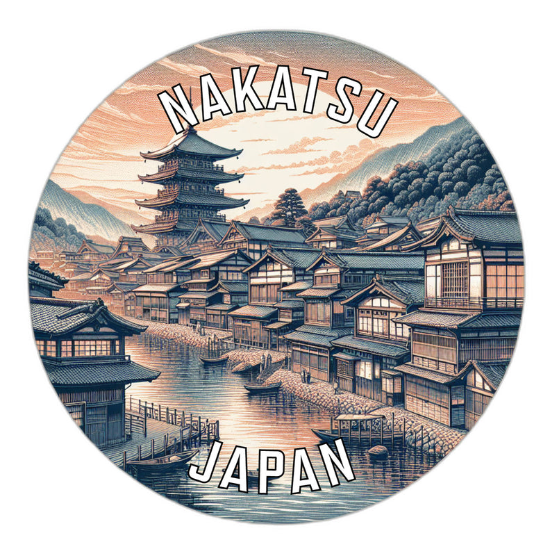 Nakatsu Japan Souvenir Vinyl Decal Sticker 2-Inch