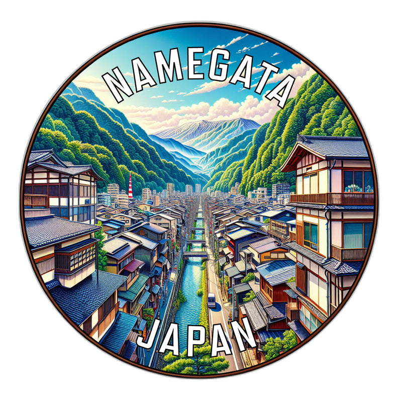 Namegata Japan Souvenir Die Cut Flat Magnet 3-Inch