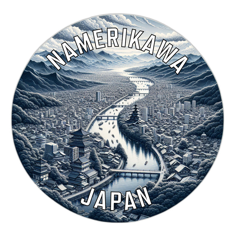 Namerikawa Japan Souvenir Vinyl Decal Sticker 6-Inch