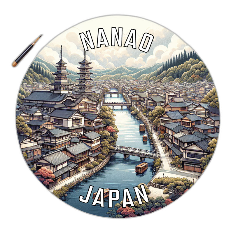 Nanao Japan Souvenir Die Cut Flat Magnet 6-Inch