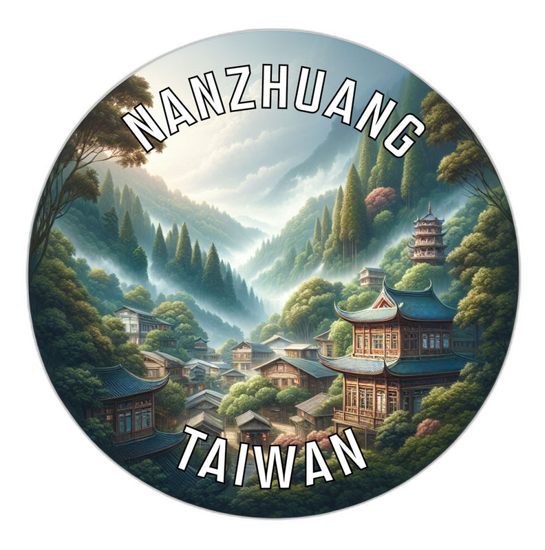 Nanzhuang Taiwan Souvenir Vinyl Decal Sticker 2-Inch