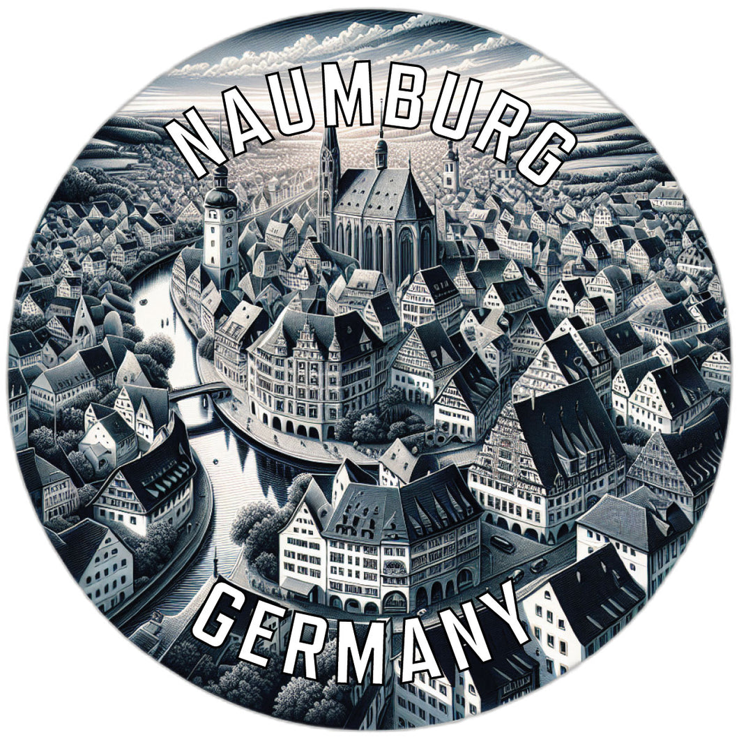 Naumburg Germany Souvenir Die Cut Flat Magnet 2-Inch