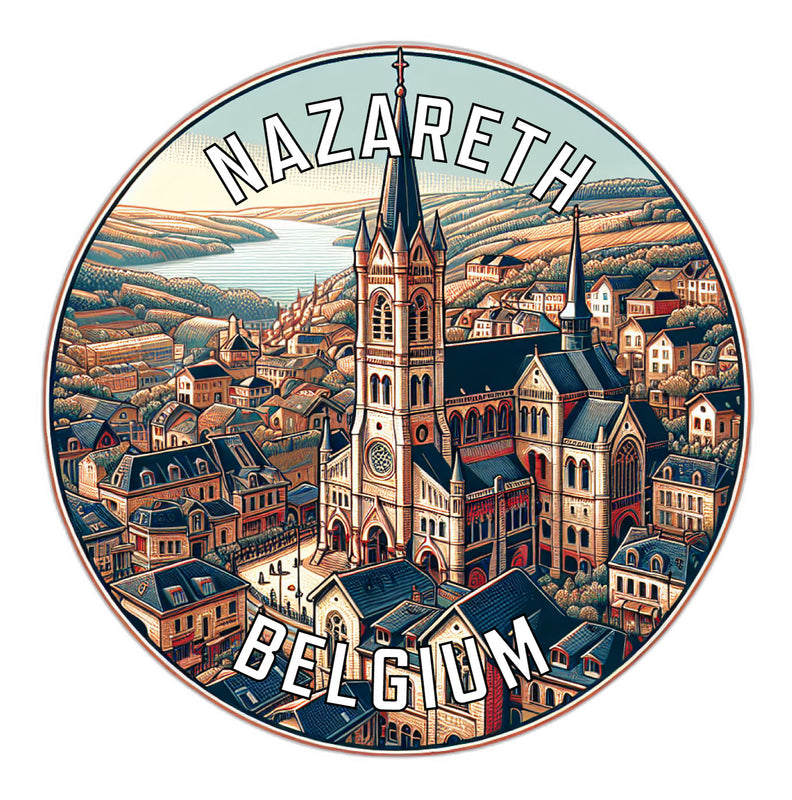 Nazareth Belgium Souvenir Vinyl Decal Sticker 2-Inch