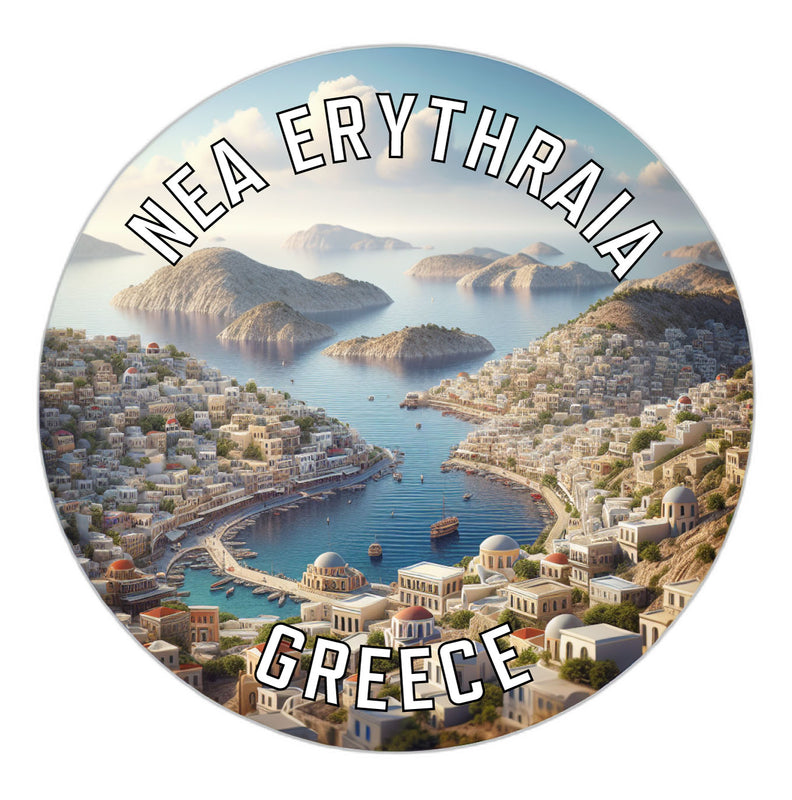 Nea Erythraia Greece Souvenir Die Cut Flat Magnet 2-Inch