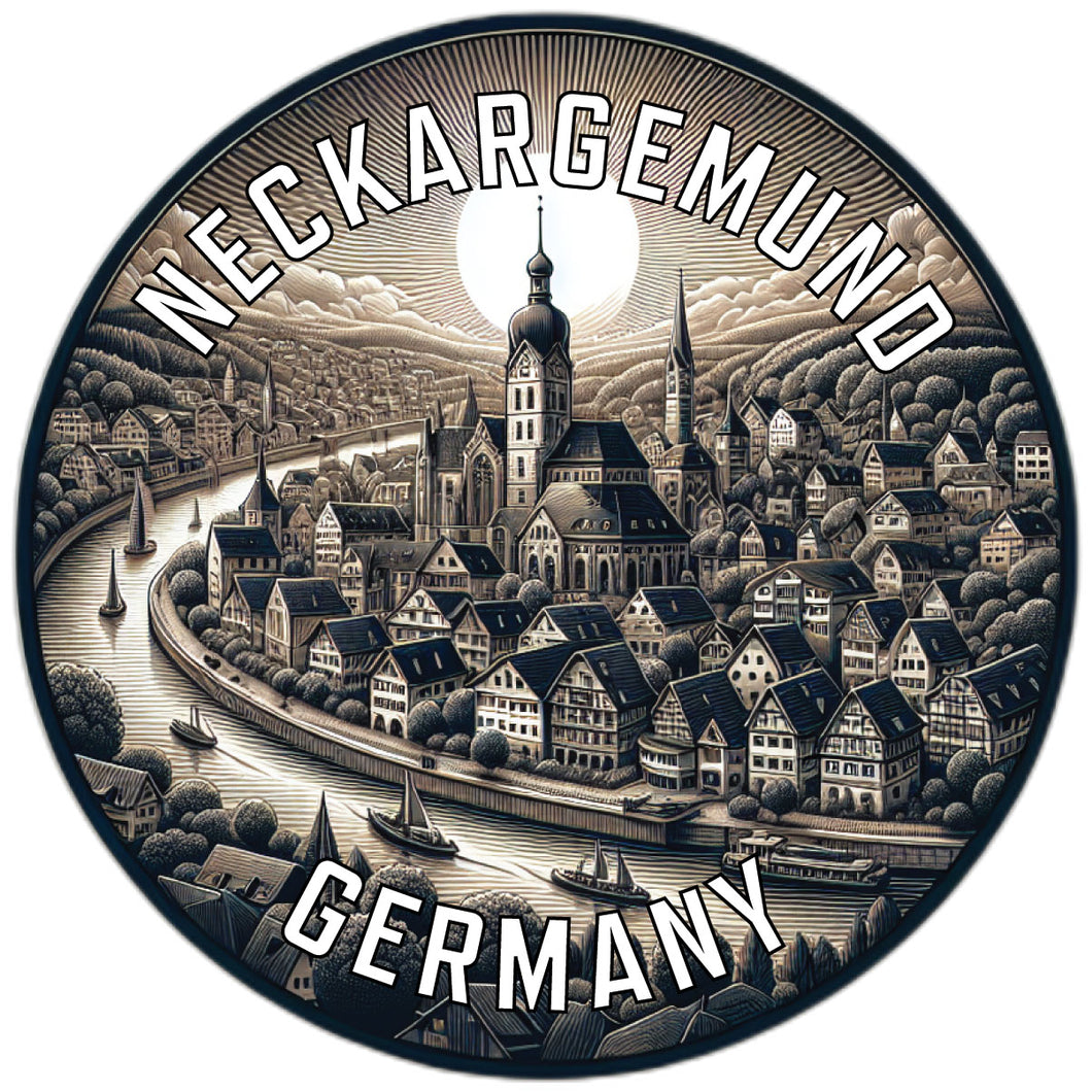 Neckargemund Germany Souvenir Die Cut Flat Magnet 2-Inch