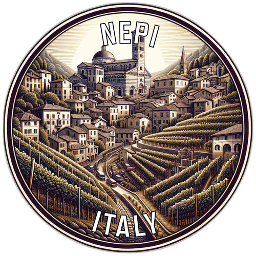 Nepi Italy Souvenir Die Cut Flat Magnet 2-Inch