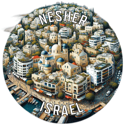 Nesher Israel Souvenir Die Cut Flat Magnet 6-Inch