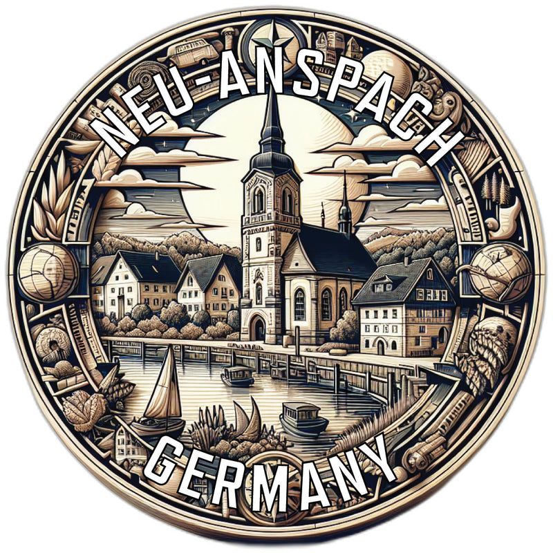 Neu Anspach Germany Souvenir Vinyl Decal Sticker 6-Inch