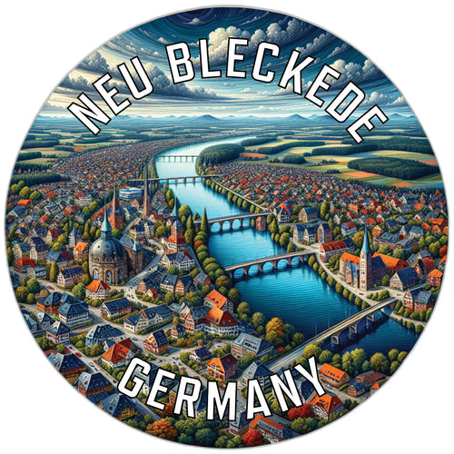 Neu Bleckede Germany Souvenir Die Cut Flat Magnet 2-Inch