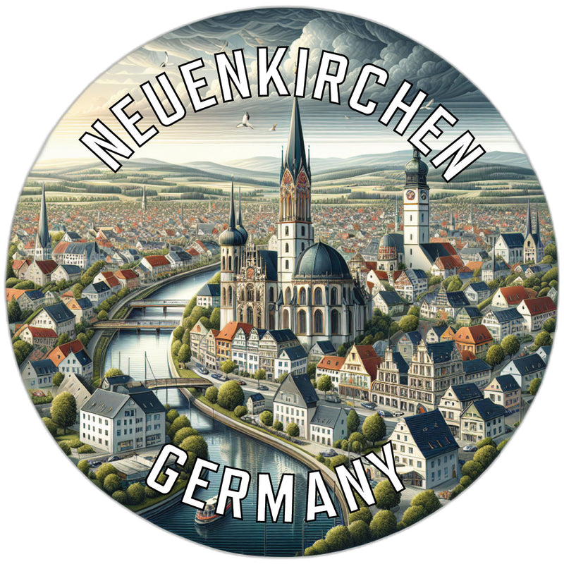 Neuenkirchen Germany Souvenir Die Cut Flat Magnet 2-Inch