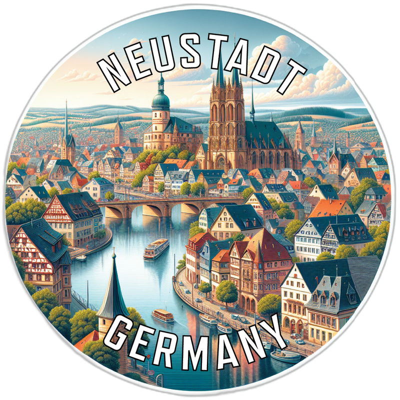 Neustadt Germany Souvenir Die Cut Flat Magnet 3-Inch