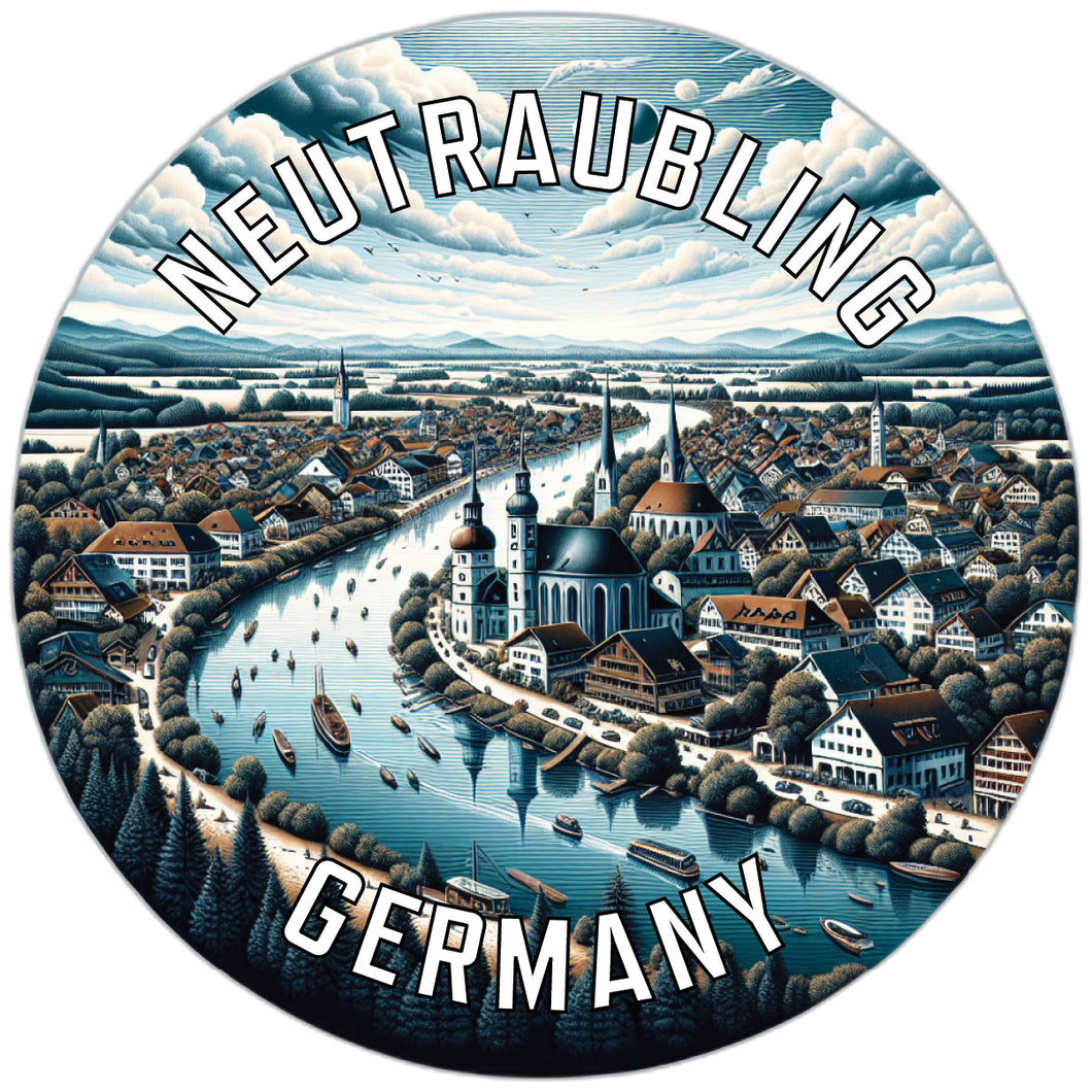 Neutraubling Germany Souvenir Die Cut Flat Magnet 2-Inch