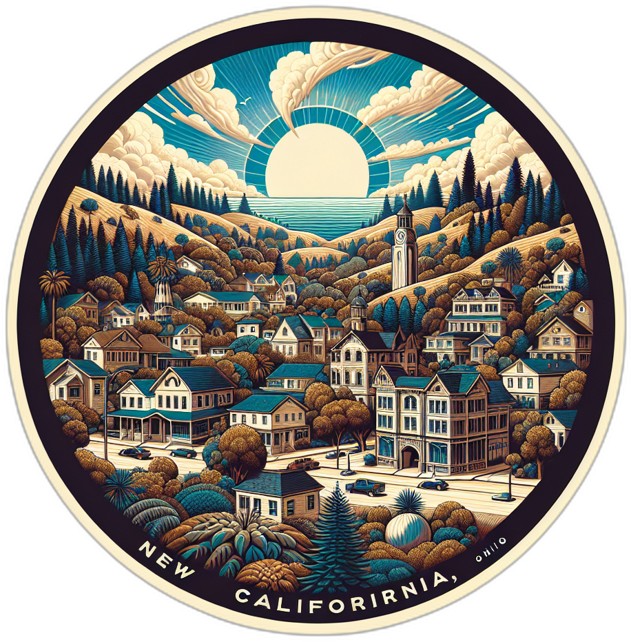 New California Ohio Souvenir Vinyl Decal Sticker 6-Inch